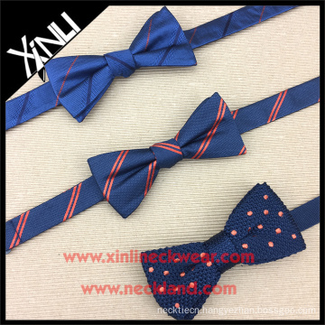 Silk Jacquard Woven Stripes Self Tie Bow Ties Men for Wedding